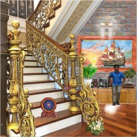 Cầu Thang Đồng Đúc Sang Trọng - Luxury Cast Bronze Staircase