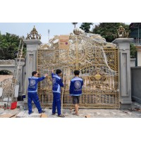 Cổng Nhôm Hợp Kim Đúc Nguyên Khối - Cast Aluminum Alloy Gate