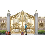 Cổng Nhôm Đúc Nguyên Khối - Solid Cast Aluminum Gate