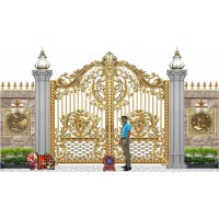 Cổng Nhôm Đúc Nguyên Khối - Solid Cast Aluminum Gate